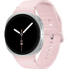 Galaxy Watch8 | 44 мм | 4G LTE | Silver | Sport/Pink | M/L, Размер: 44 мм, Цвет: Silver, Тип ремешка: Sport, Цвет ремешка: Pink, Размер ремешка: M/L, Подключение часов: Bluetooth / Wi-Fi + 4G LTE